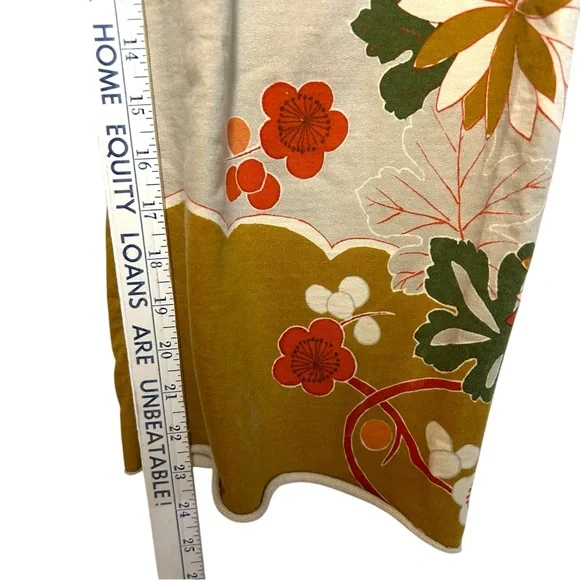 Y2K lucky brand L-XL sweatpants cropped floral graphic boho wide leg vintage - Picture 6 of 15